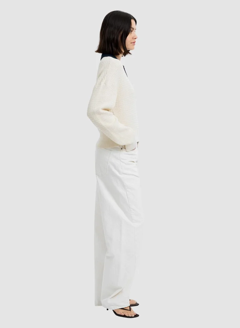 فرنش كونكشن Mozart Contrast Texture Knit